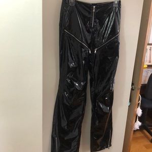 Black patent IAMGIA pants